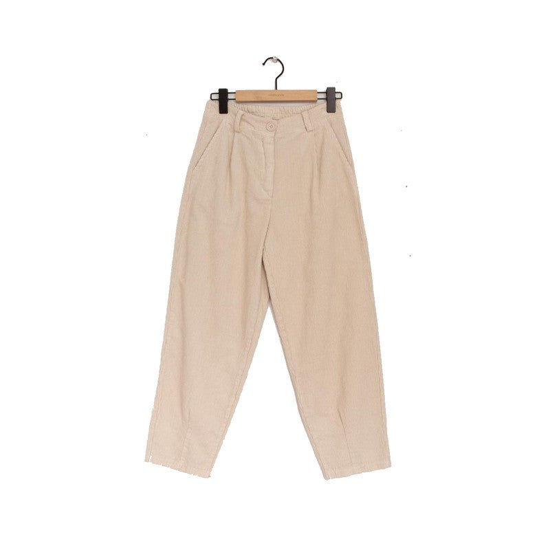 Pantalon côtelé - beige